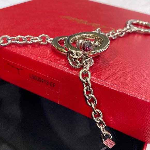 NWOT Cartier black leather chain belt - Picture 4 of 10